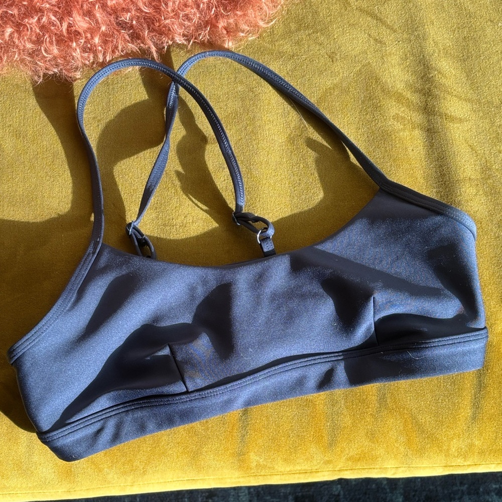 ALO Yoga Navy Blue Sports Bra - Picture 2 of 8